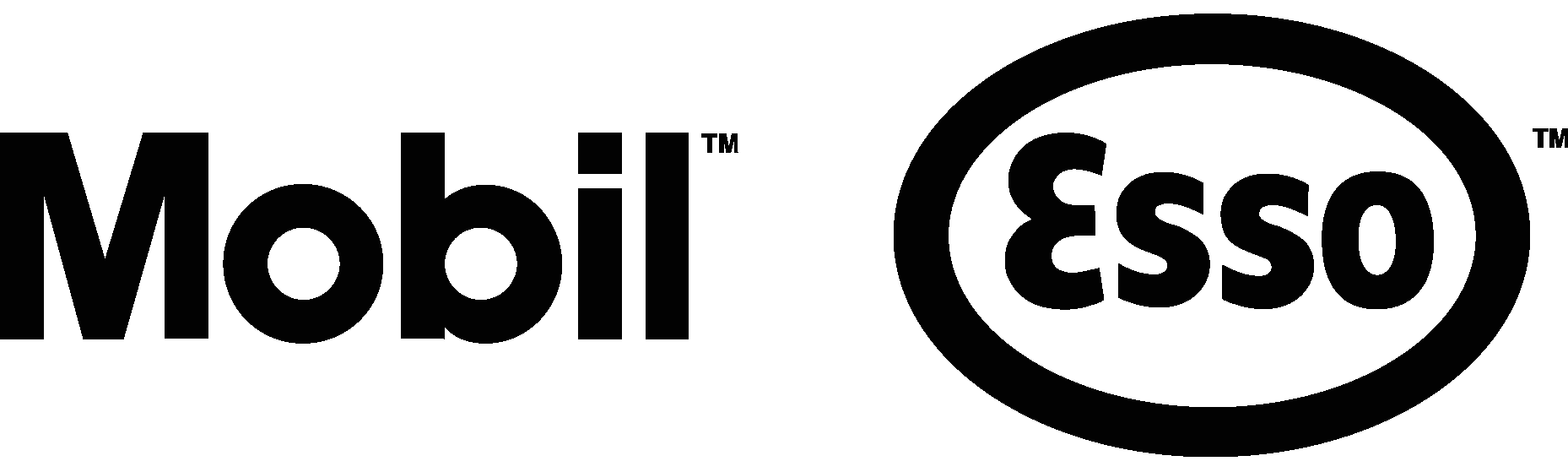 Mobil Esso BLACK Logo Vector Logo